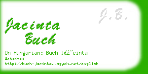 jacinta buch business card